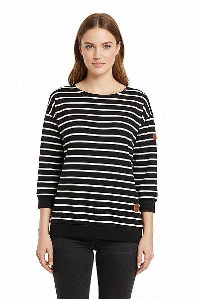 Gina Dámské Tričko Černobílé Vel. 34/36