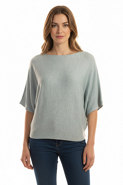  Halenka Pletená Modrá ONLY Vel. L