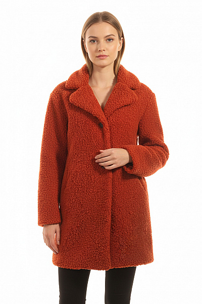 Canda Krátký Dámský Kabát Červený Second Hand Vel. 38