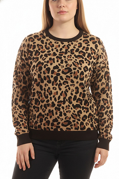 XOX Dámský Svetr Hnědý Vel. 38