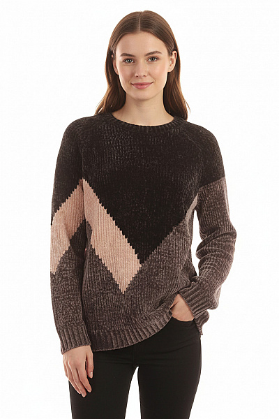 Dámský Svetr Šedý RAINBOW Vel. M