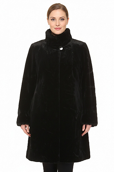 PETITE M. Dámský Kožich Černý