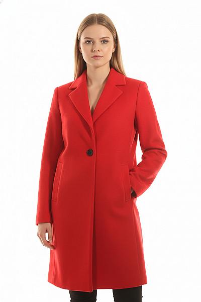 Krátký Dámský Kabát Červený Primark Vel.  42