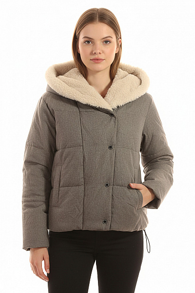 Zimní Dámská Bunda Šedá CLOCKHOUSE Vel.  38