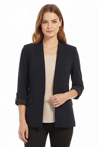 Dámské Blejzr Modrý Second Hand Vel.  44