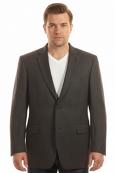 Pánské Sako Vlněné Černé Vel. 54