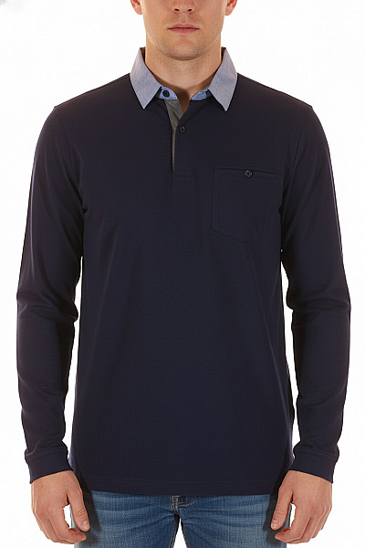 Pánské Tričko Modré BONPRIX Vel.  48/50