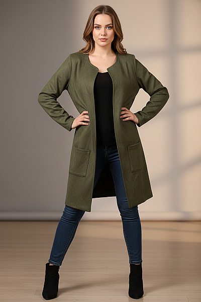 Gina Benotti Dámské Blejzr Zelený Second Hand Vel. 36/38