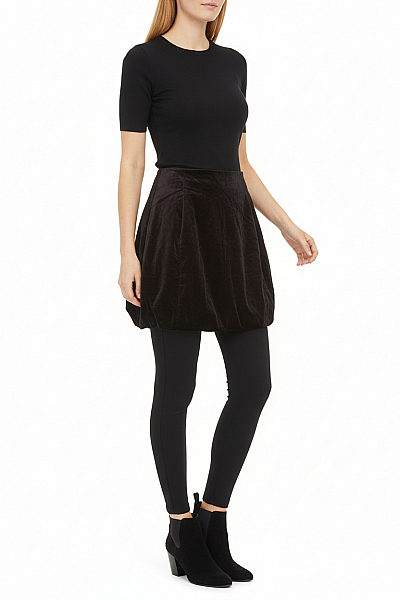 Re.draft Balonová  Sukně Černá Second Hand Vel. 36