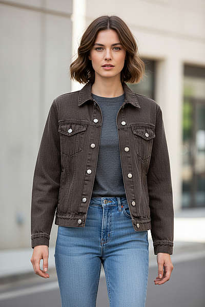 Dámská Bunda Šedá Missguided Second Hand Vel. 36