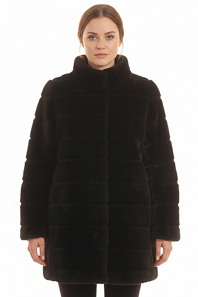 Dámský Kožich Černý Reserved Vel. 42