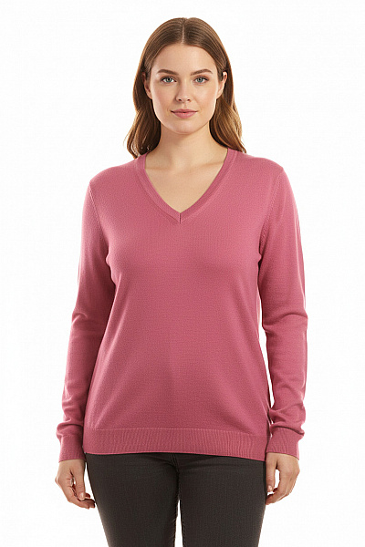 Dámský Pulovr Vlněný Růžový Woolovers Vel. 42