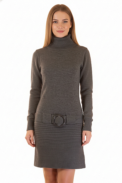  Šaty Pletené Šedé Melrose Vel. 36