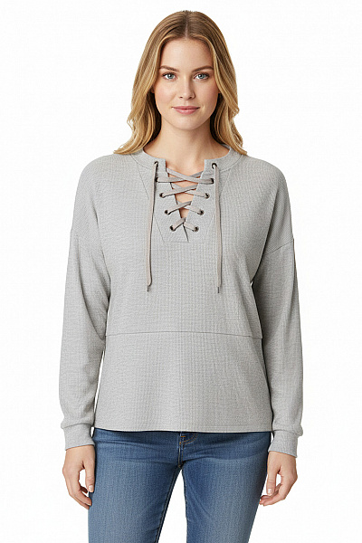 Jednoduché Dámské Tričko Šedé