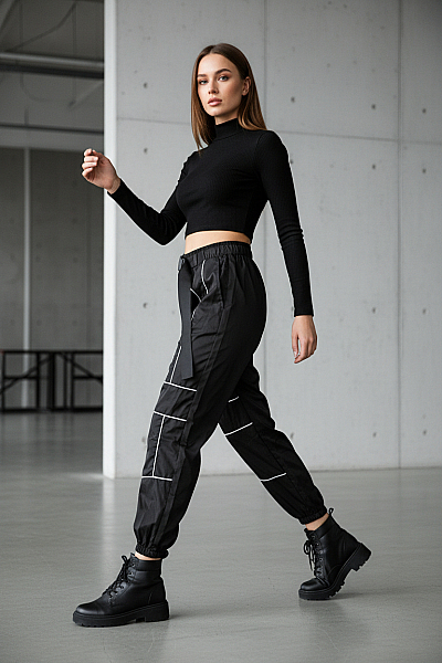 Sportovní Dámské Kalhoty Černé Second Hand Vel. S