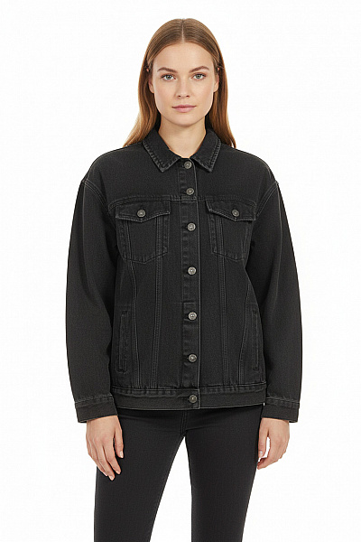 Dámská Bunda Černá Bershka Vel. M