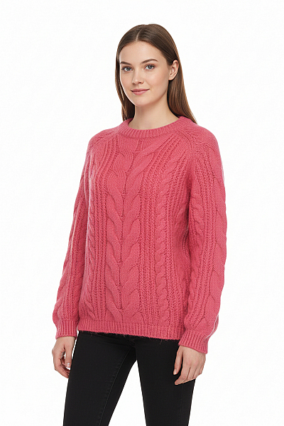 Dámský Pulovr Růžový VERO MODA Vel. S