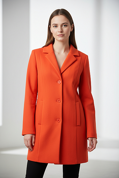 Dámský Kabát Oranžový Street One Vel. 34
