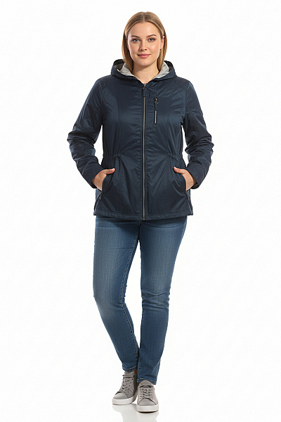 Dámská Přechodné Bundy Modrá Canda Vel.  48