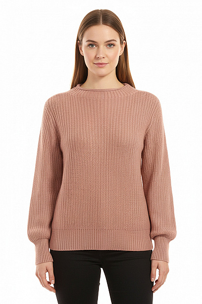 Dámský Pulovr Vlněný Fialový Vel. L