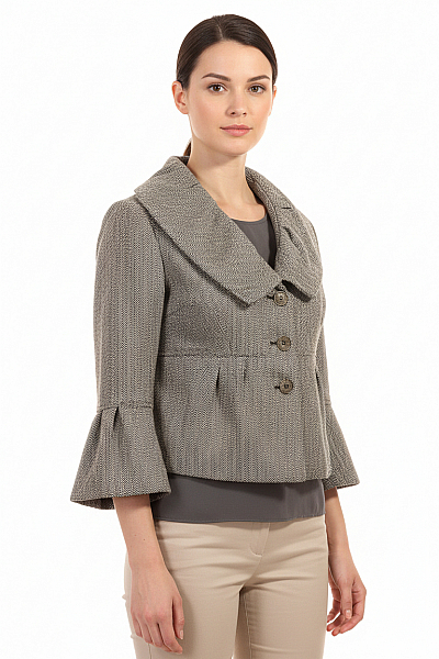 TALLY WEiJL Dámské Sako Černobílé Second Hand Vel. 38