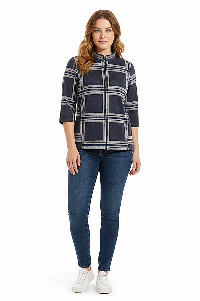 Dámské Tričko Modrý Vel. 44