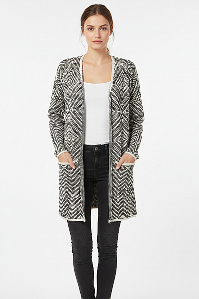 Dámský Svetr Černobílý Second Hand Vel. S