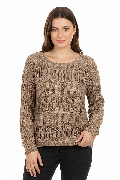 Dámský Pulovr Hnědý Monari Vel. 40
