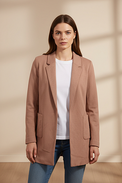 Dámský Kabát Růžový ONLY Vel. M