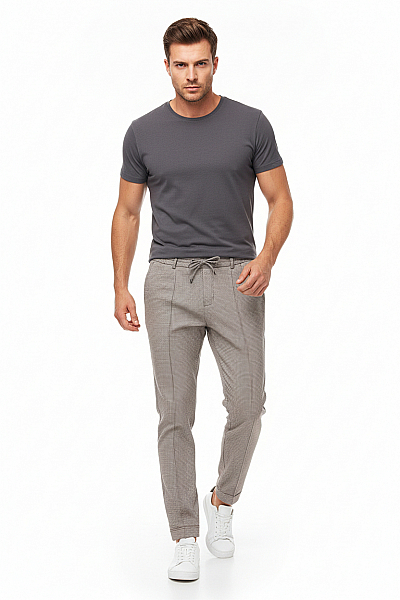 BONITA Dámské Kalhoty Černobílé Second Hand Vel. 38