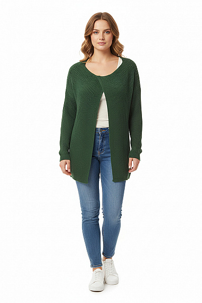 Shein Dámský Cardigan Zelený Vel. M