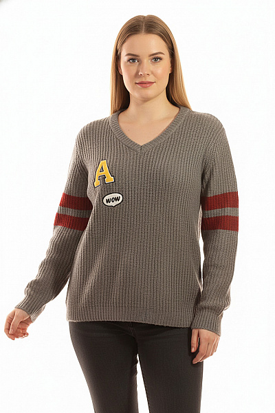 Dámský Svetr Šedý Vel. 42