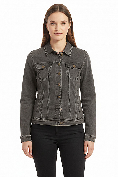 Dámská Přechodné Bundy Černá BONPRIX Vel. 44