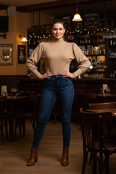 Halenka Hnědá ZARA Vel. M