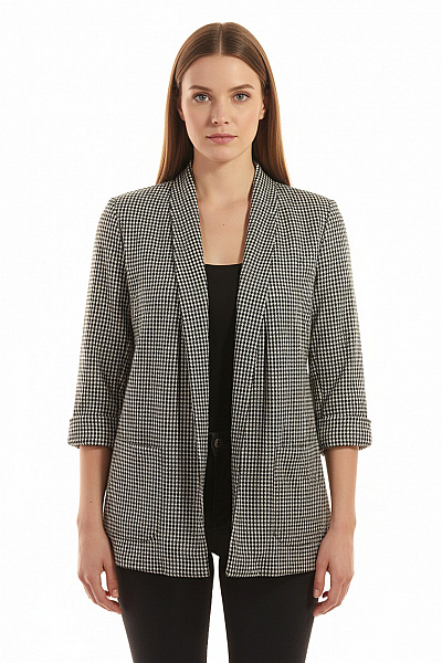 FB SISTER Dámské Blejzr Černobílý Second Hand Vel. M