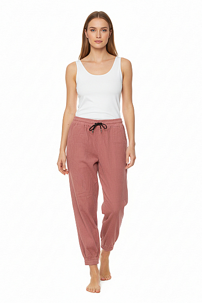 Dámské Kalhoty Rovné Fialové