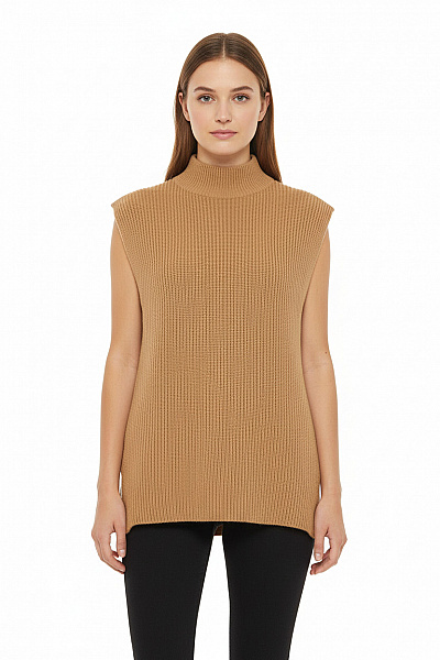 Kratká Dámská Vesta Hnědá Tchibo Second Hand Vel. 36/38