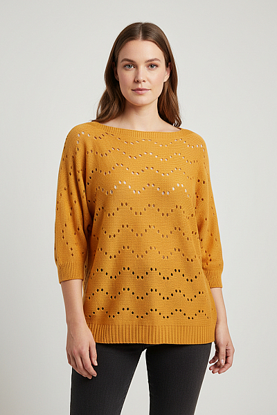  Halenka Pletená Žlutá