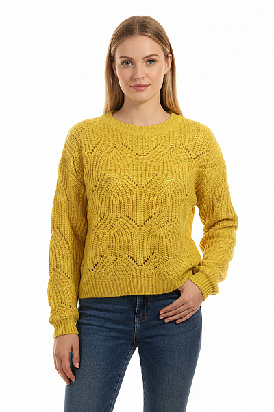 Dámský Pulovr Žlutý Vel. M