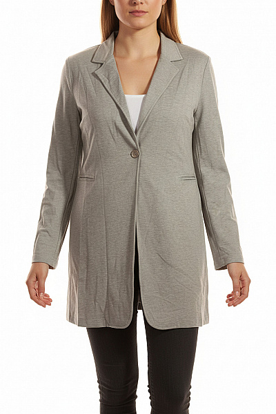 Krátký Dámský Kabát Šedý Vel. XL