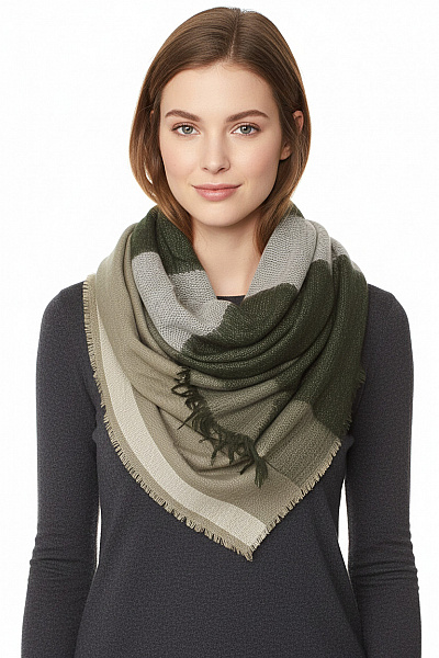 ZARA Šála Zelené Second Hand