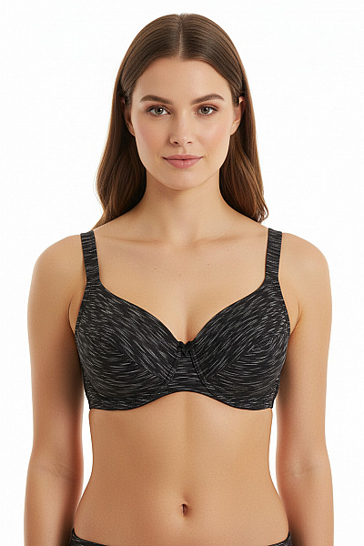 KANGAROOS Dámské Plavky černé Pruhované Velikost EU 44G