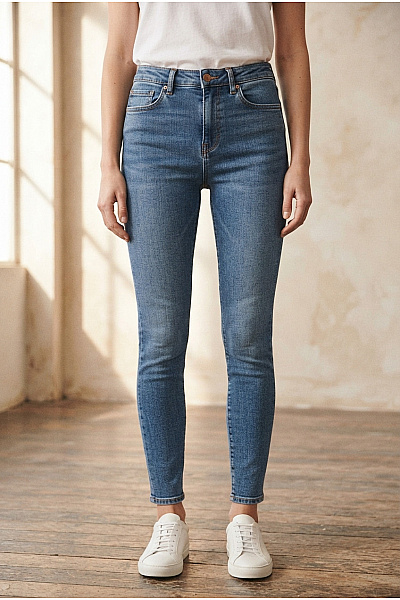 Dámské Džíny Modré VERO MODA Second Hand Vel. 32
