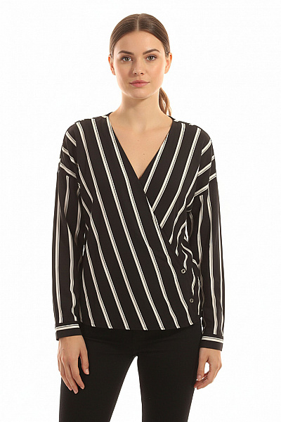 Dámská Košile Černobílá Vel. 40