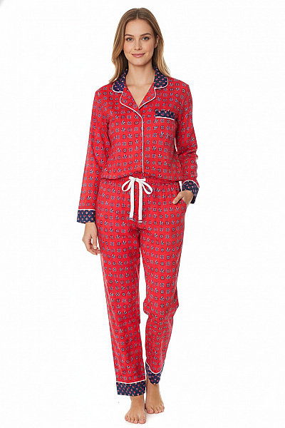 Dámské Pyžamo Červené Donna Karan Vel. S