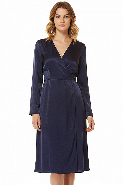  Šaty S Rozparkem Modré TFNC