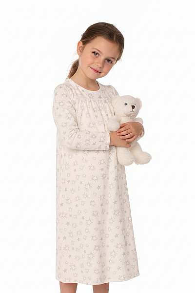 Petit-Bateau Dívčí Noční Bílá