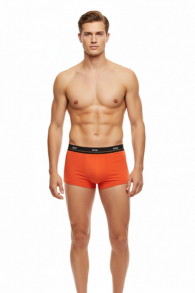 Pánské Spodní Prádlo Oranžové Hugo Boss Vel. M