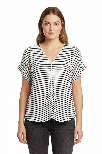 S.OLIVER Dámské Tričko S Potiskem Modré Vel. 44