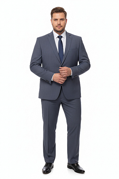 DANIEL HECHTER Pánský Společenský Oblek Modrý Vel. 58